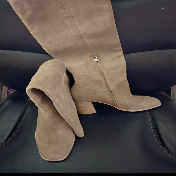Dolce Vita Tan Heeled Boots - Picture 1 of 16